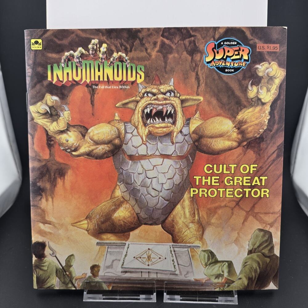 Vtg 1986 INHUMANOIDS Cult of the Great Protector Golden Super Adventure Book FN
